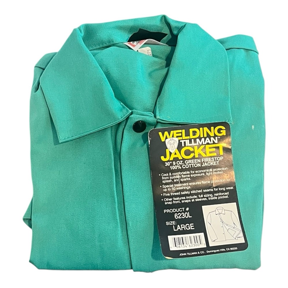 New Tillman #6230L 30" Lightweight Welding Jacket Size Large
